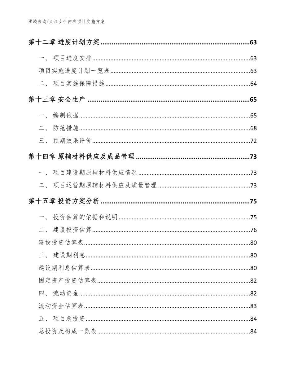 九江女性内衣项目实施方案_第5页