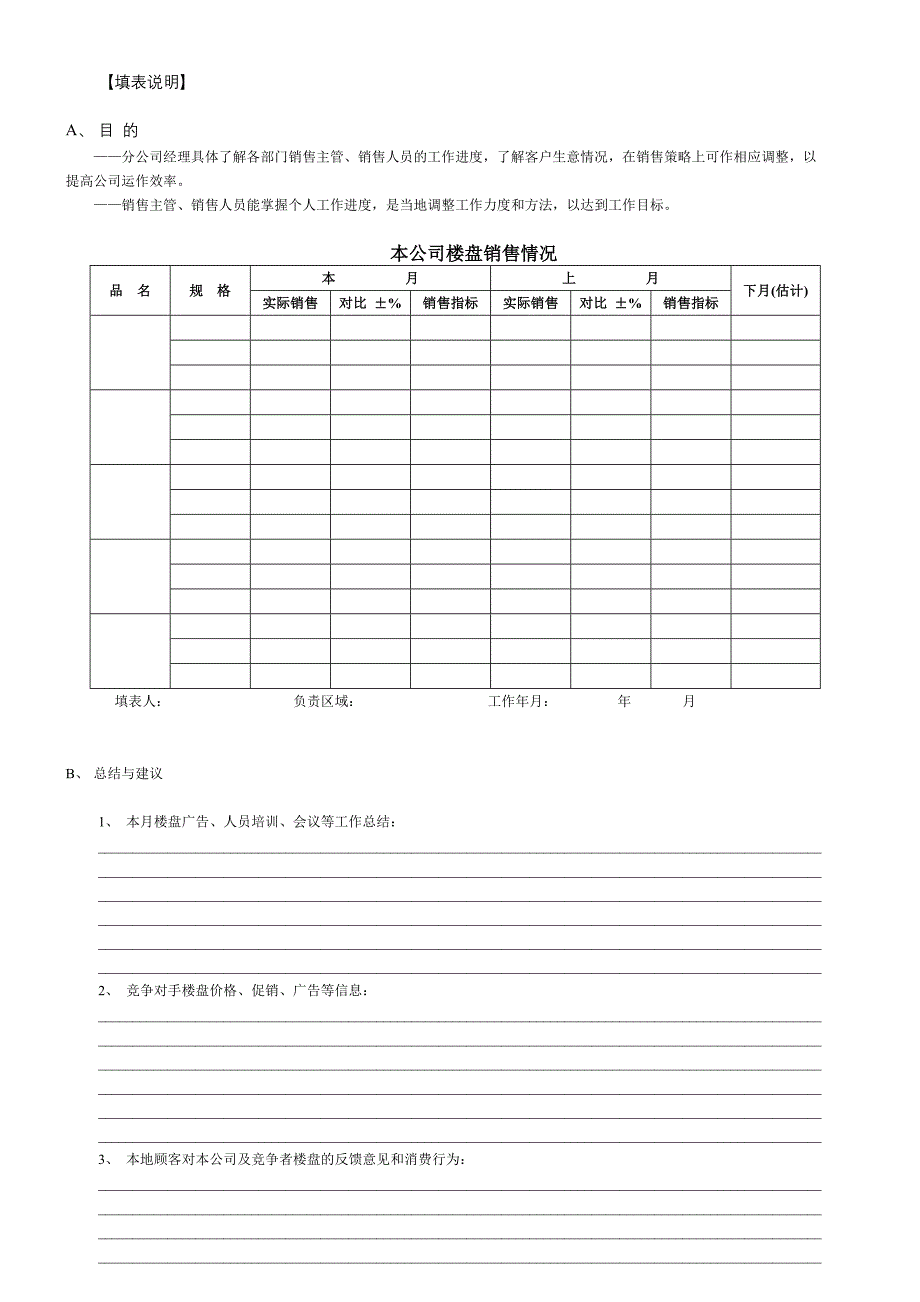 表46 销售情况月报表_第3页