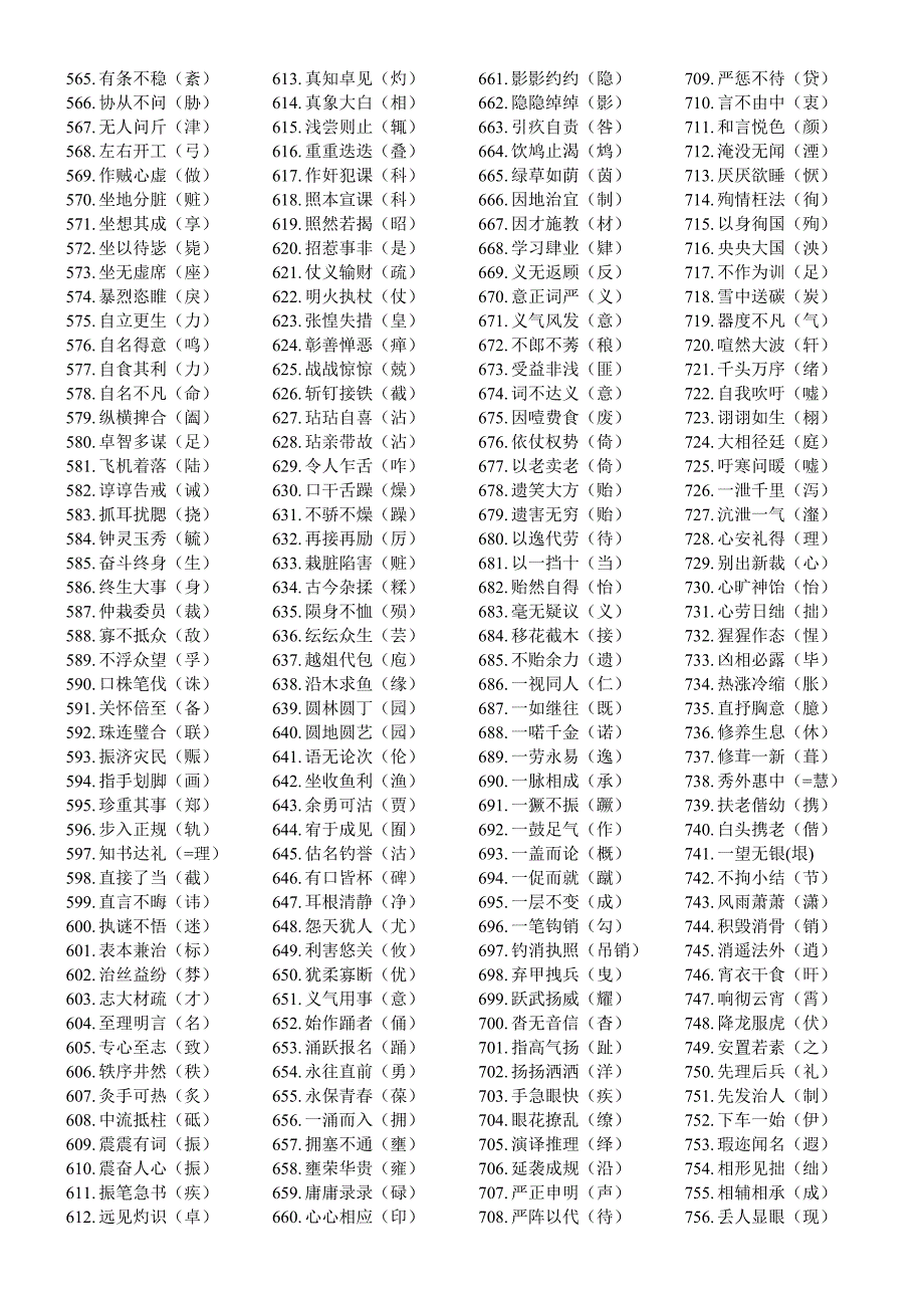 高中语文知识大全(易错字)(易错成语)(语文答题公式)等_第4页