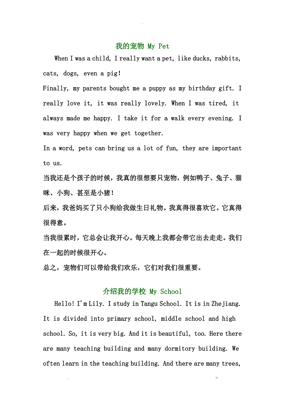 小学英语作文例文_第2页