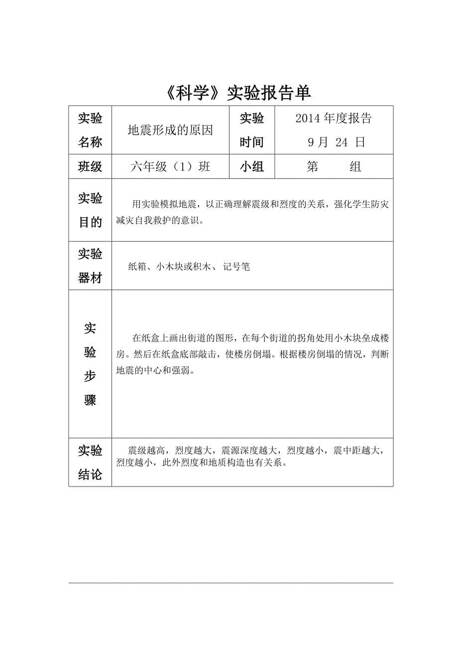 六年级上册报告单_第5页