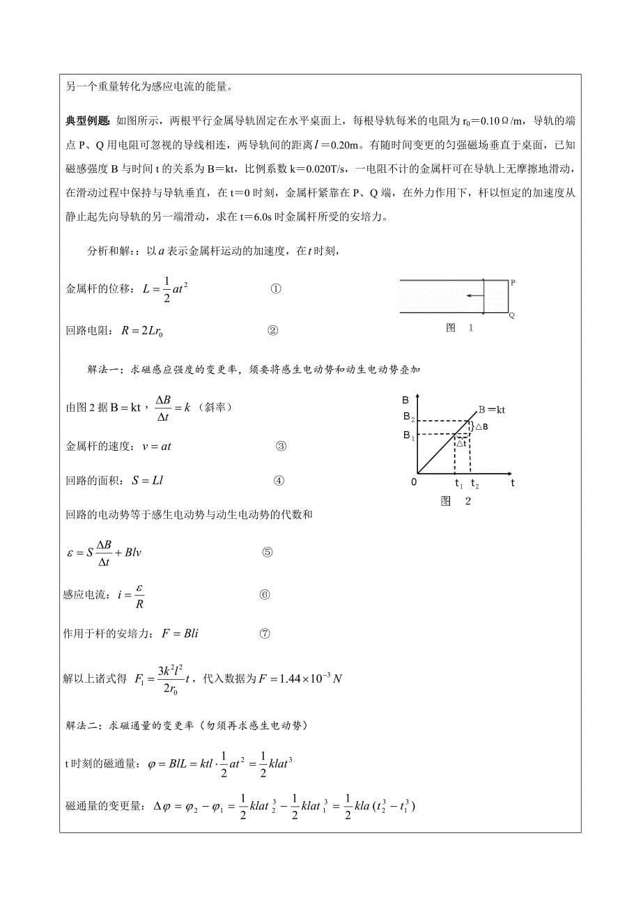 高考物理电磁感应中的动力学问题和能量问题_第5页