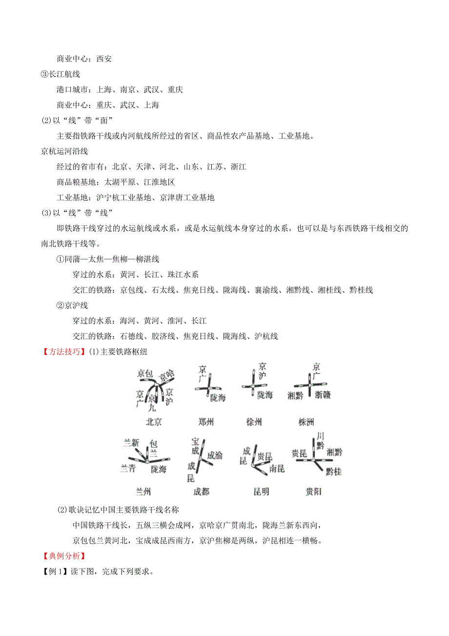 2022年高中地理区域地理专题16中国的交通讲提升版含解析新人教版必修3_第2页