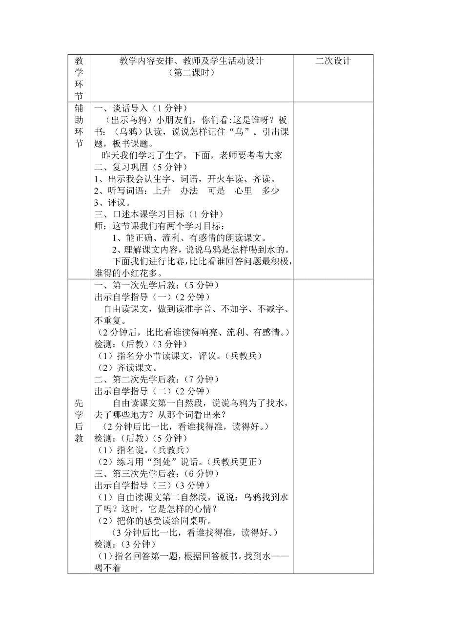 18、乌鸦喝水教学设计.doc_第2页