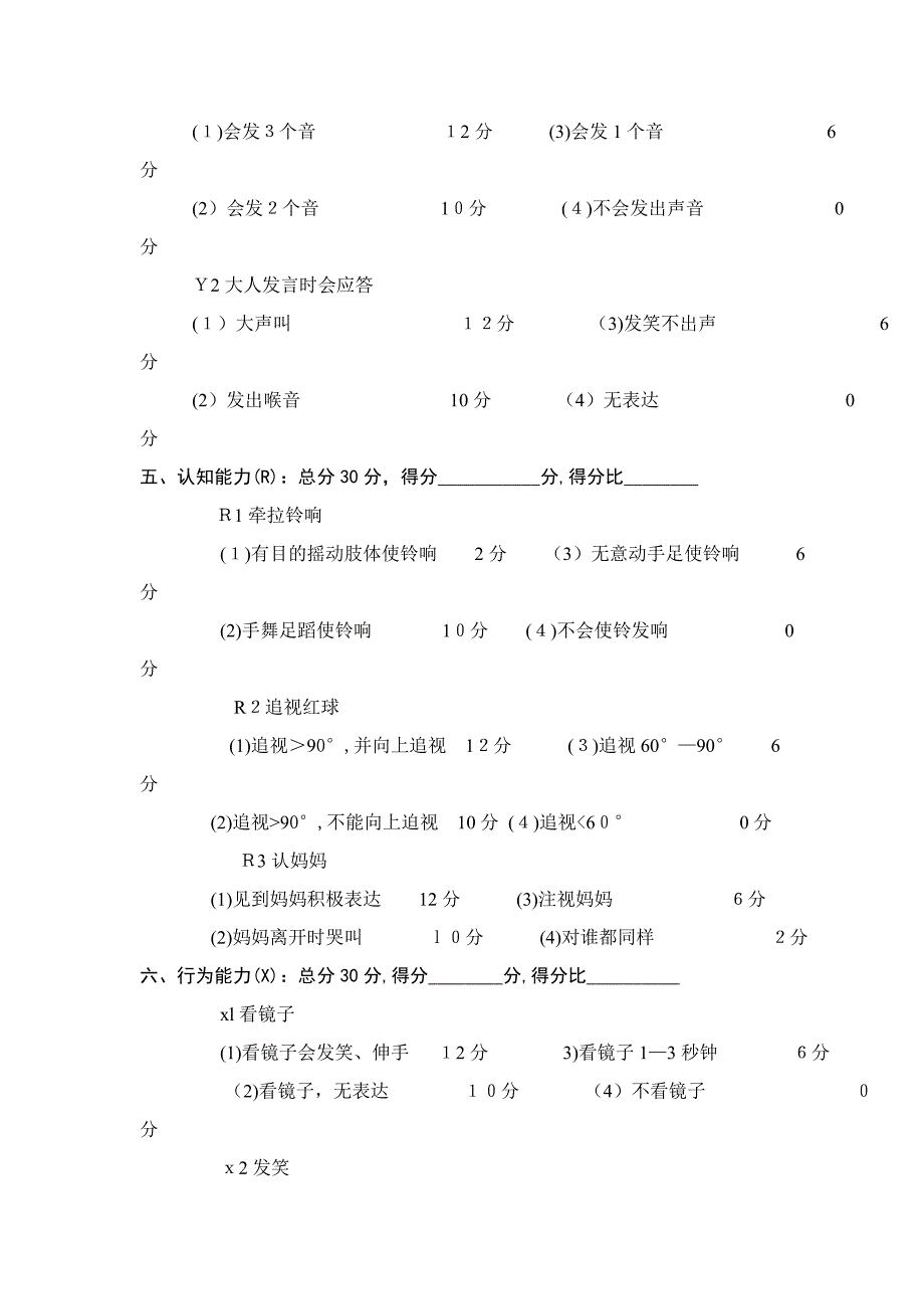 2个月龄(6l—90天)婴儿发展评估表_第3页