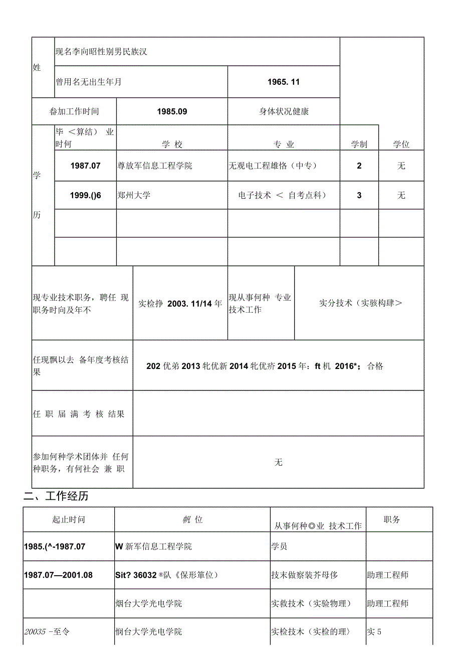 任现职后主要专业技术工作业绩登记.docx_第3页