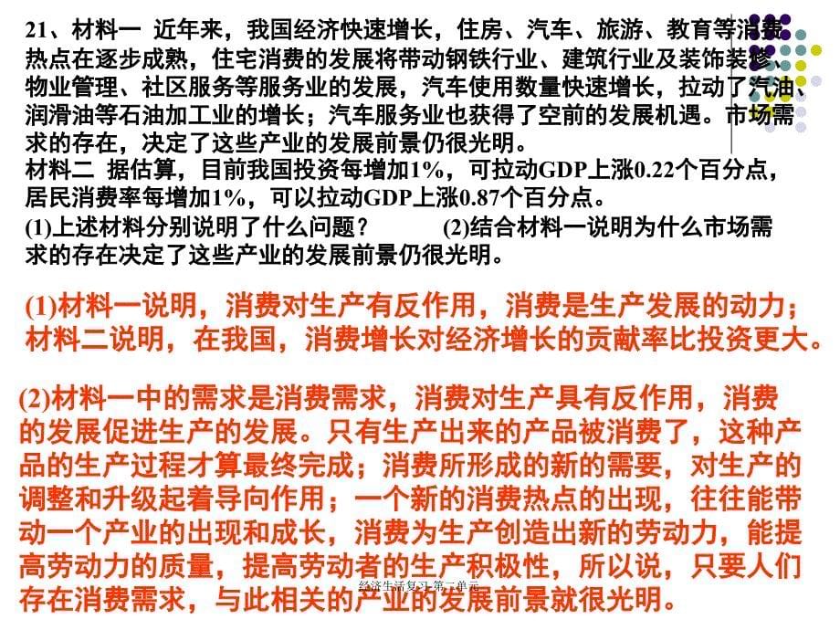 经济生活复习第二单元课件_第5页