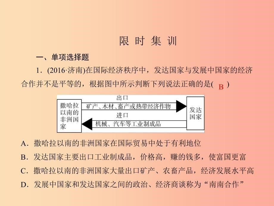 四川省绵阳市2019年春中考地理 七下 全球化与不平衡发展复习课件 新人教版.ppt_第5页