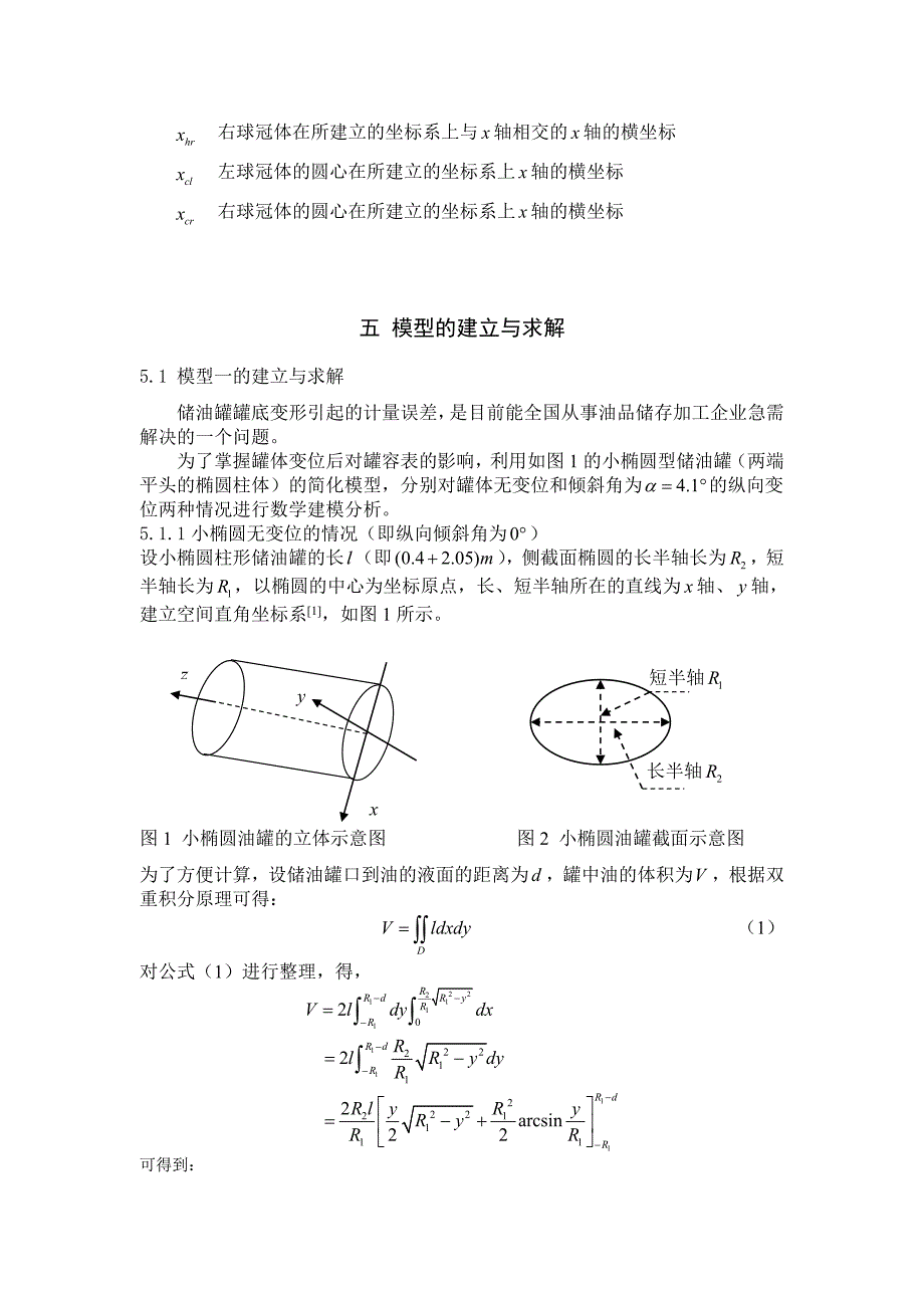 大学毕设论文--关于卧式储油罐变位识别与罐容表标定模型的探究建模论文.doc_第4页