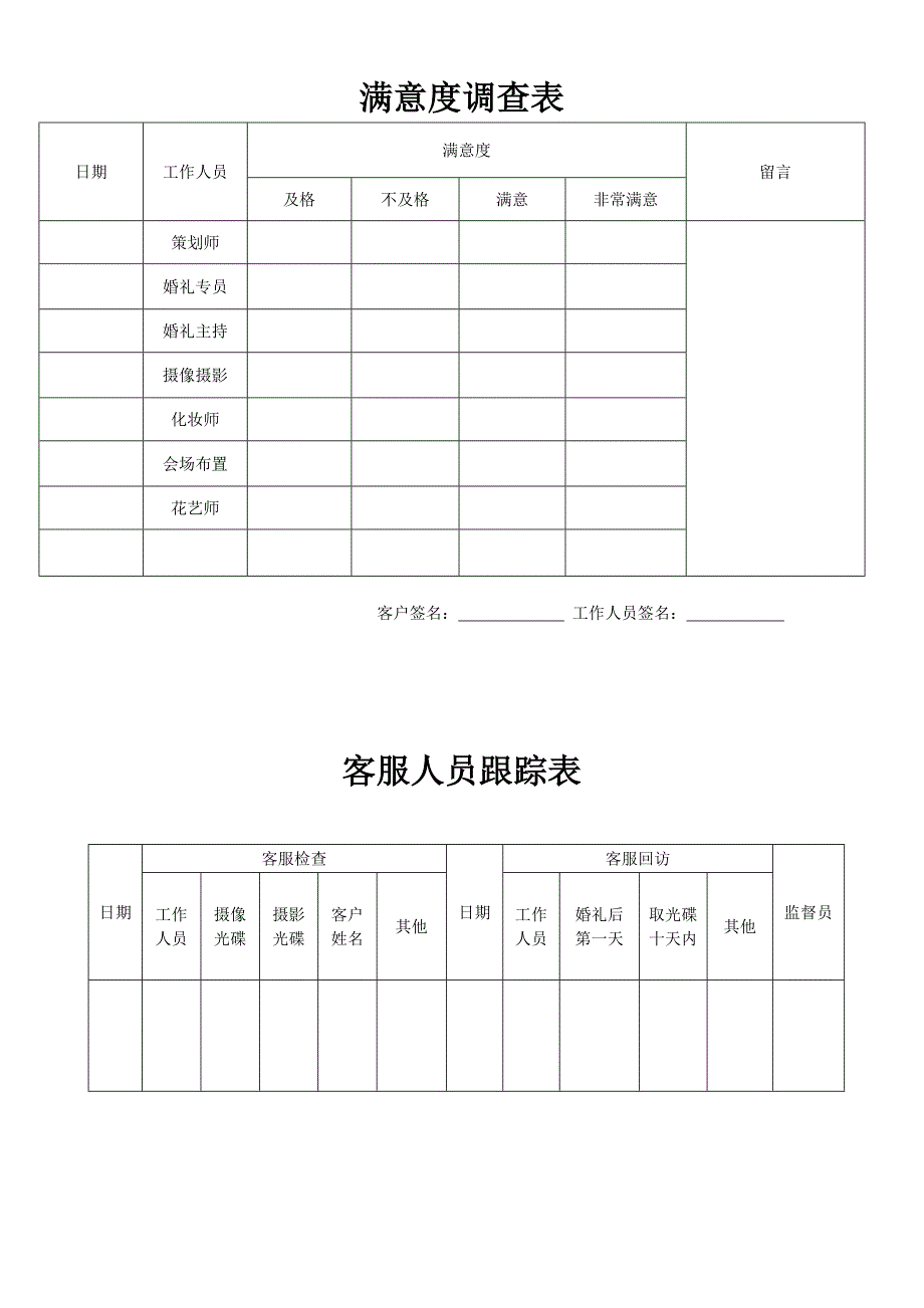 婚庆行程设计各种表格汇总_第4页