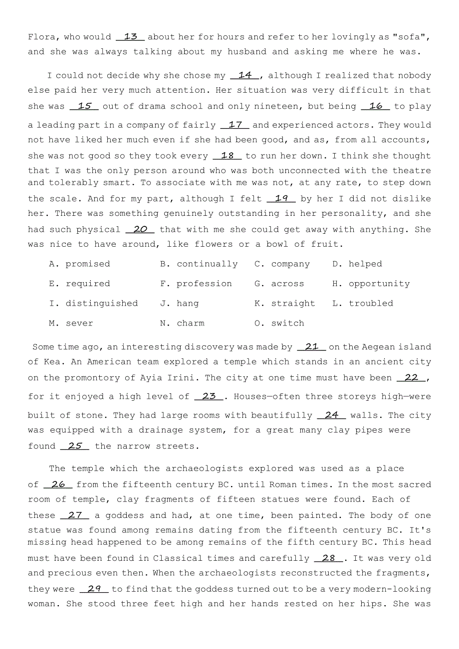 大学英语四级分类模拟题325_第2页