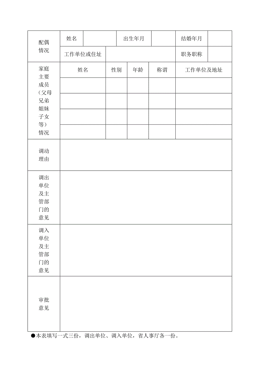 事业单位工作人员调动审批表_第2页