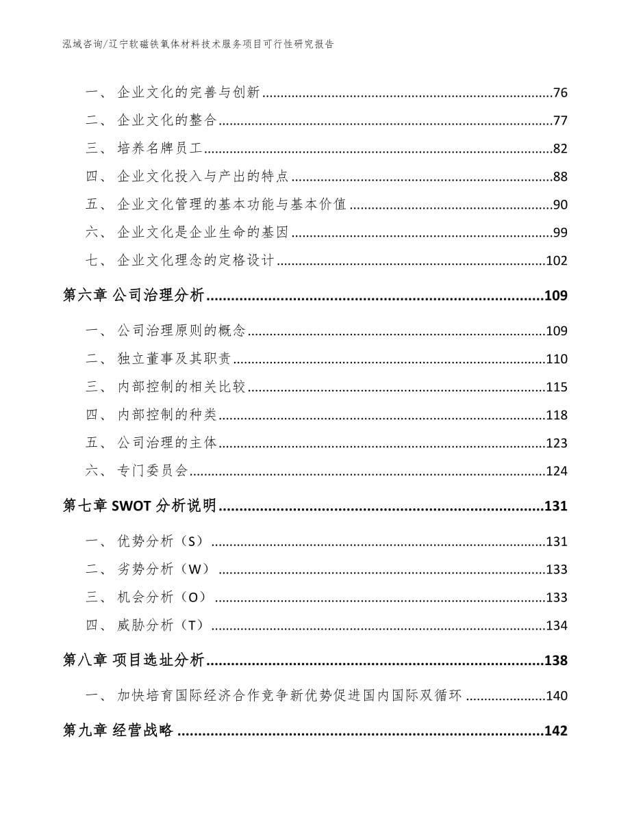 辽宁软磁铁氧体材料技术服务项目可行性研究报告_参考模板_第5页