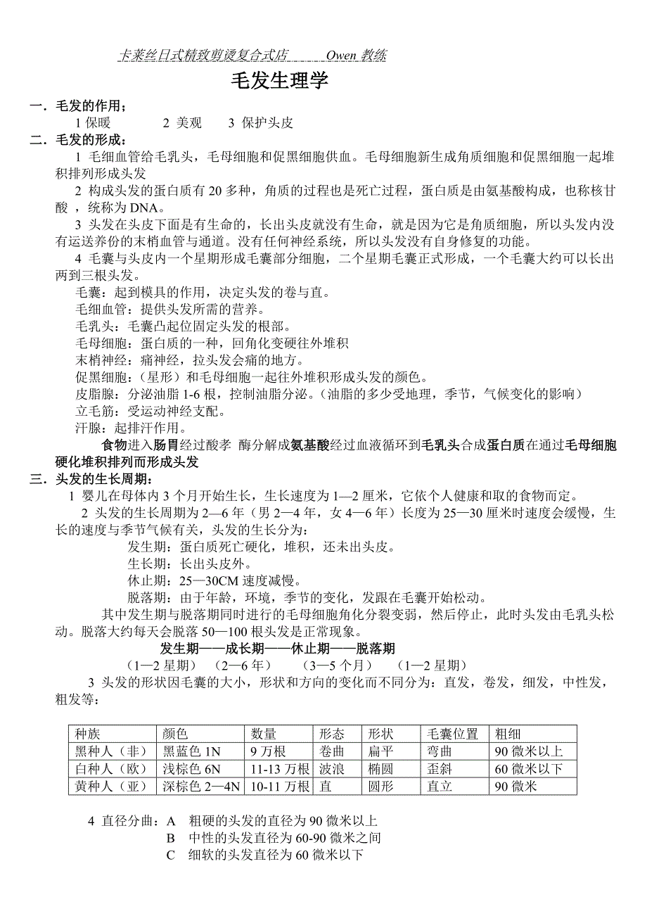 毛 发 生 理 学.doc_第1页