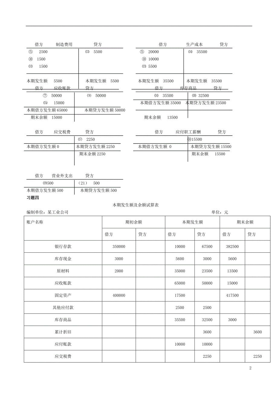 基础会计形成性考核册答案-仅供参考哦_第3页