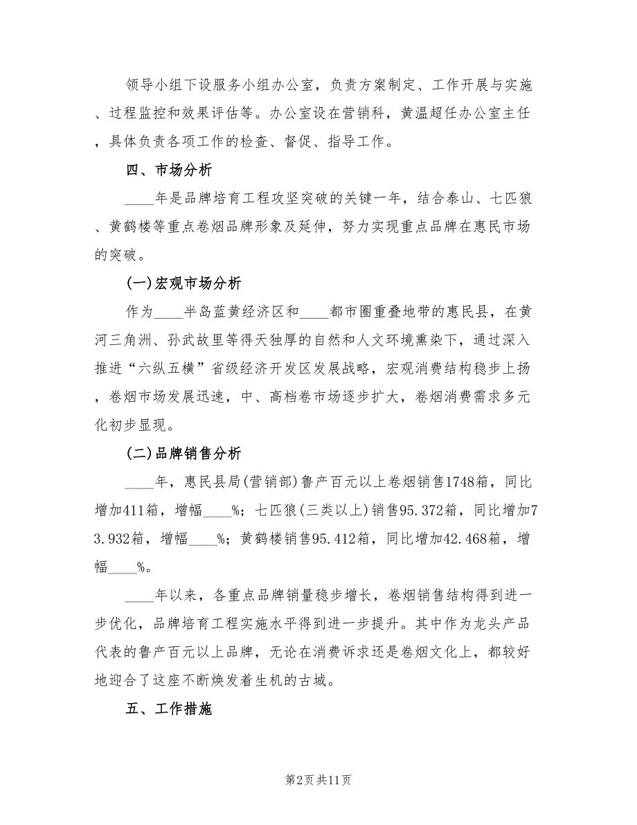 卷烟品吸活动实施方案（二篇）_第2页