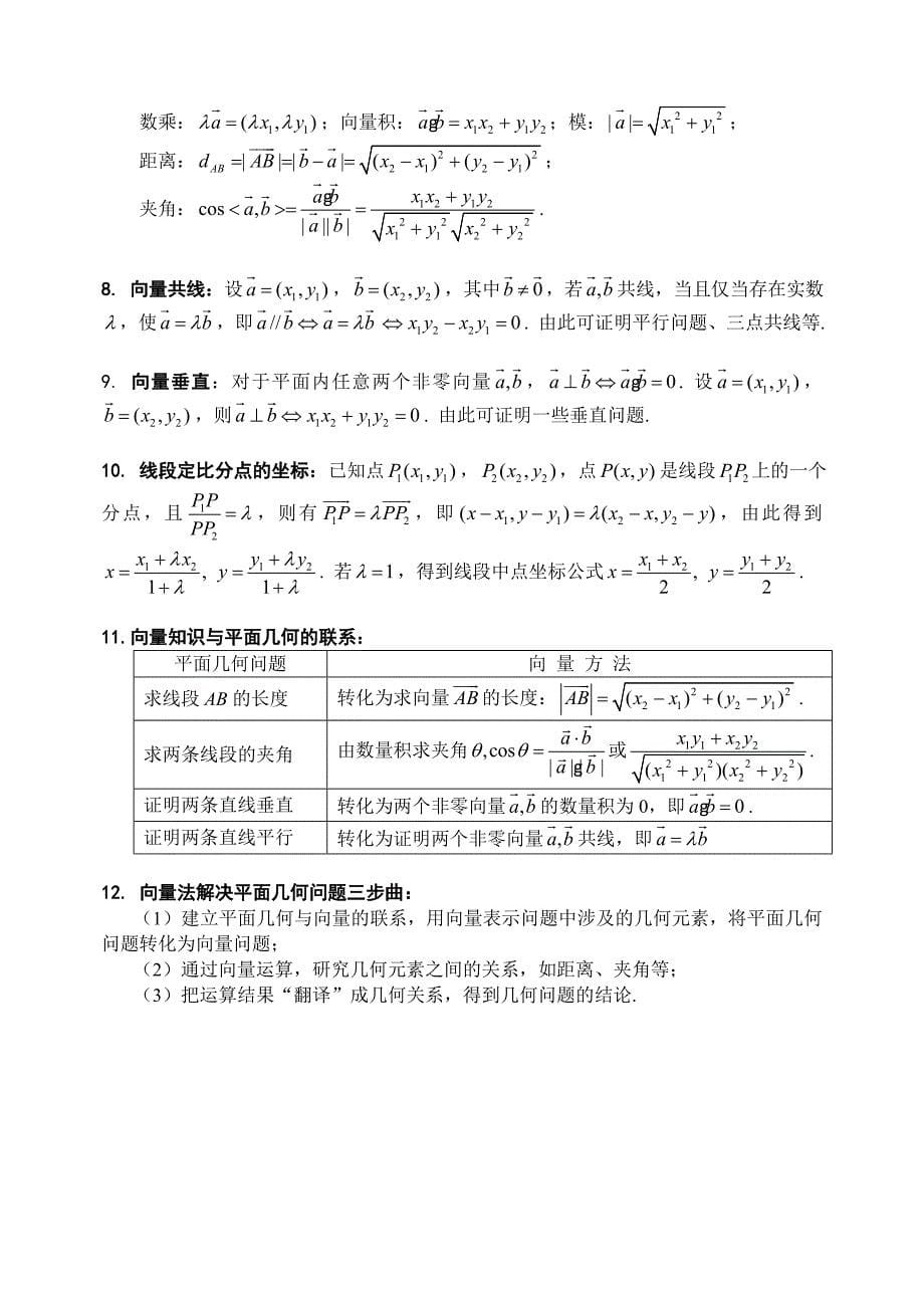 高中数学必修4基础知识汇整_第5页