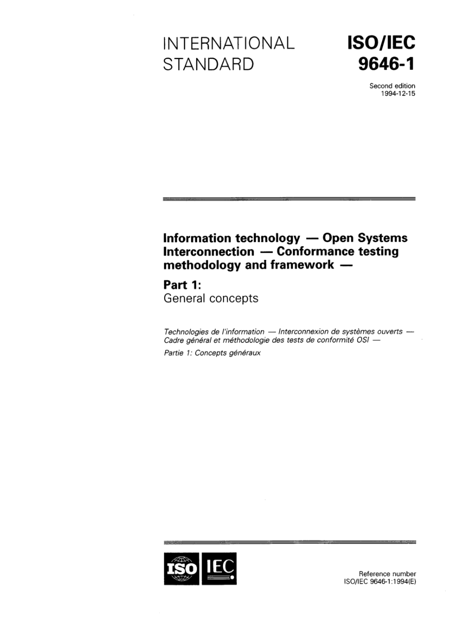 ISO／IEC 9646-1：1994（高清正版）_第1页