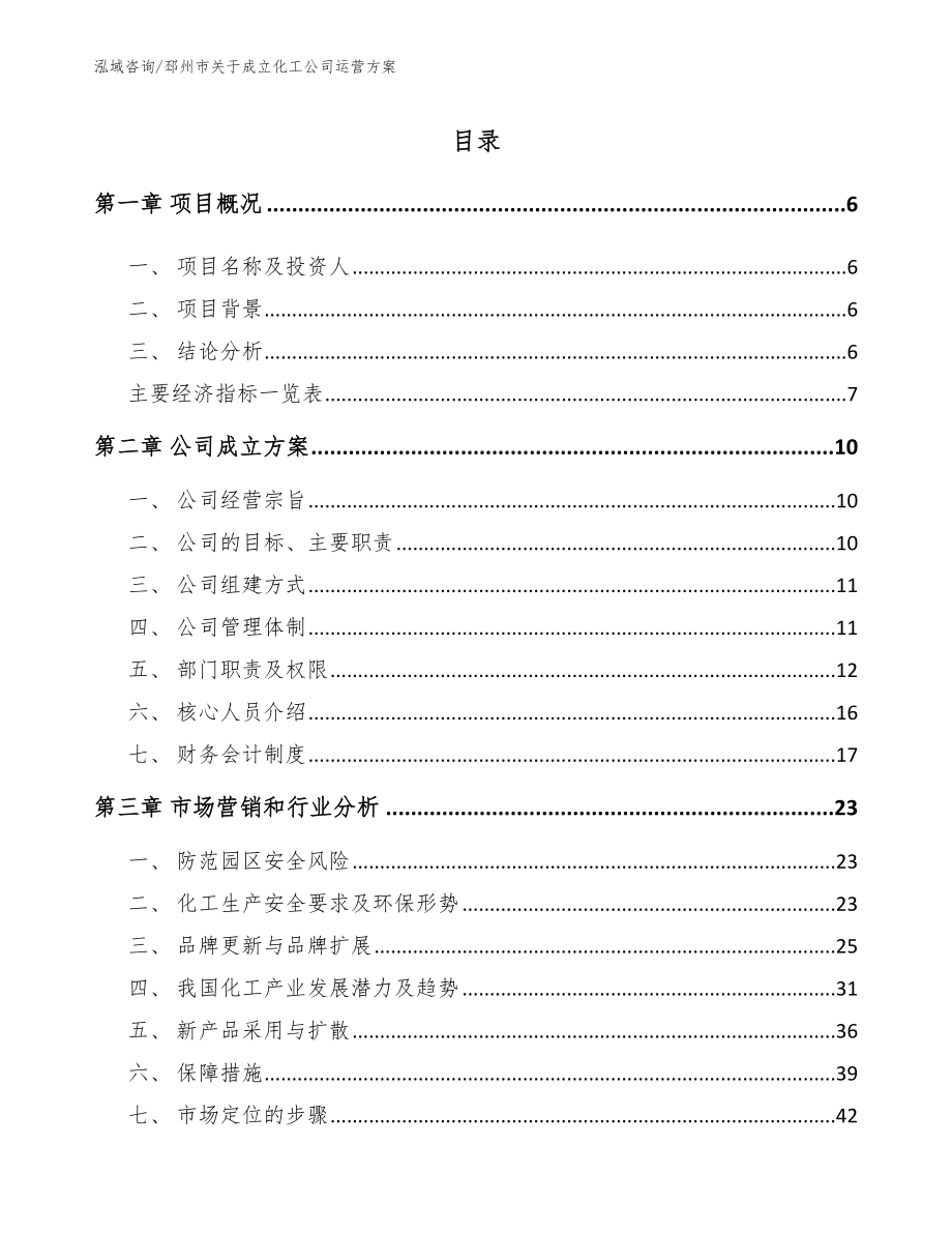 邳州市关于成立化工公司运营参考范文_第2页