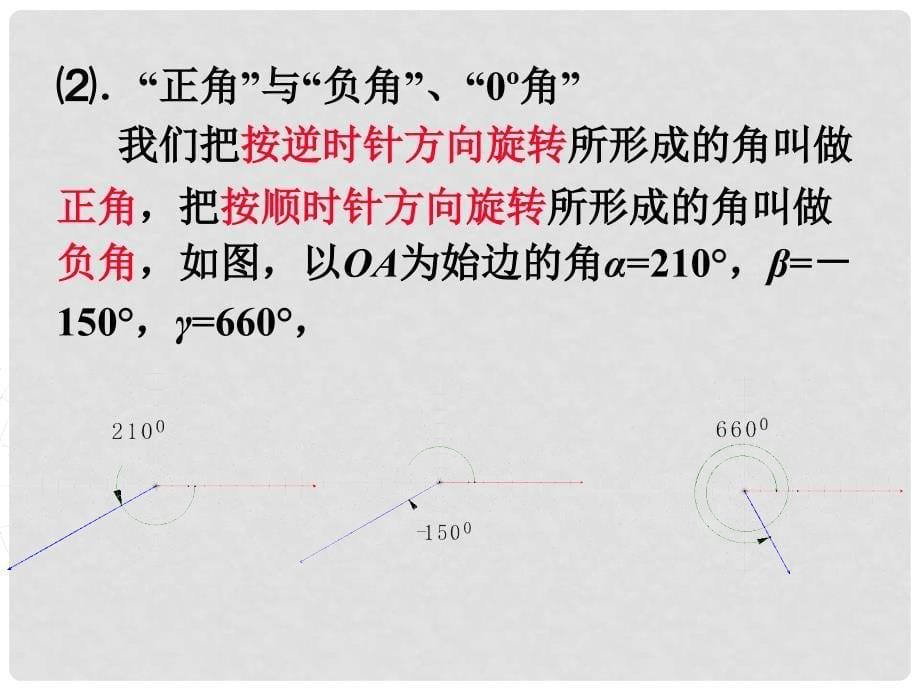 1112高中数学 1.1.1 角的概念的推广课件 新人教B版必修4_第5页