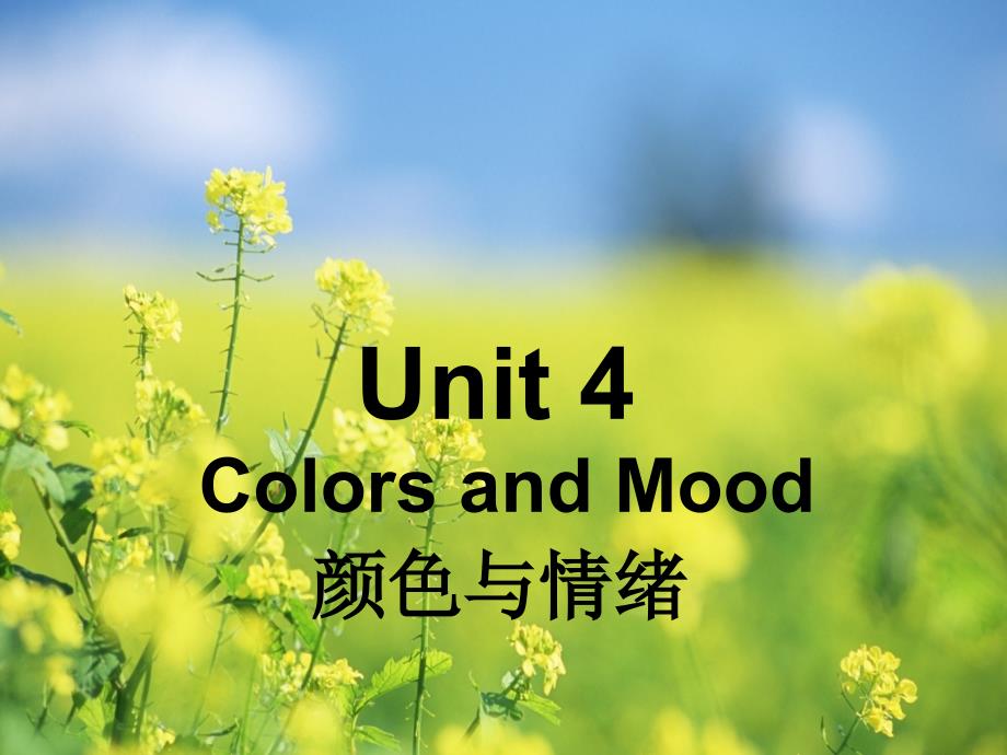 英语拓展模块unit-4《colors-and-mood》课件_第1页