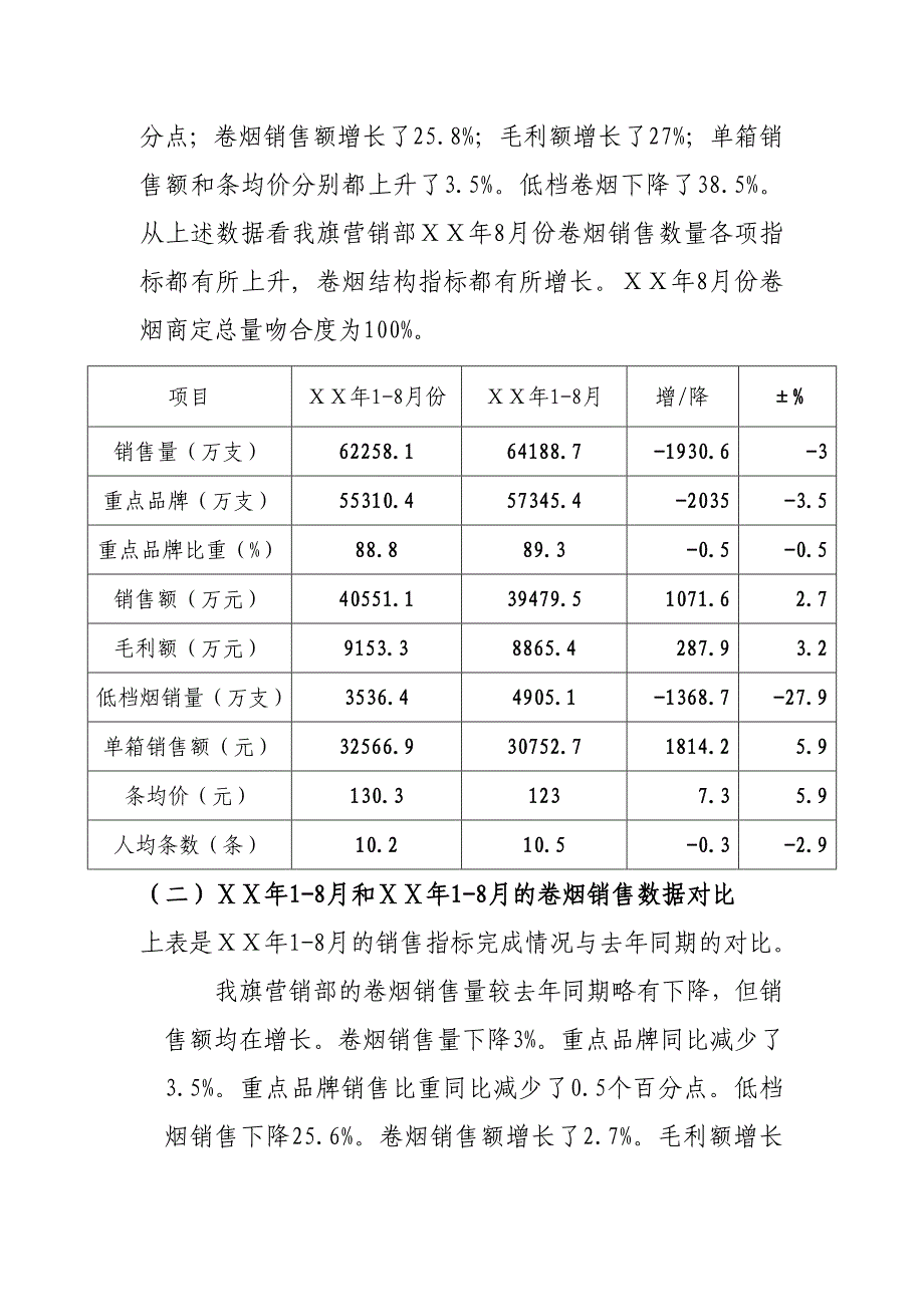 卷烟营销部卷烟市场分析报告及经济运行情况_第2页