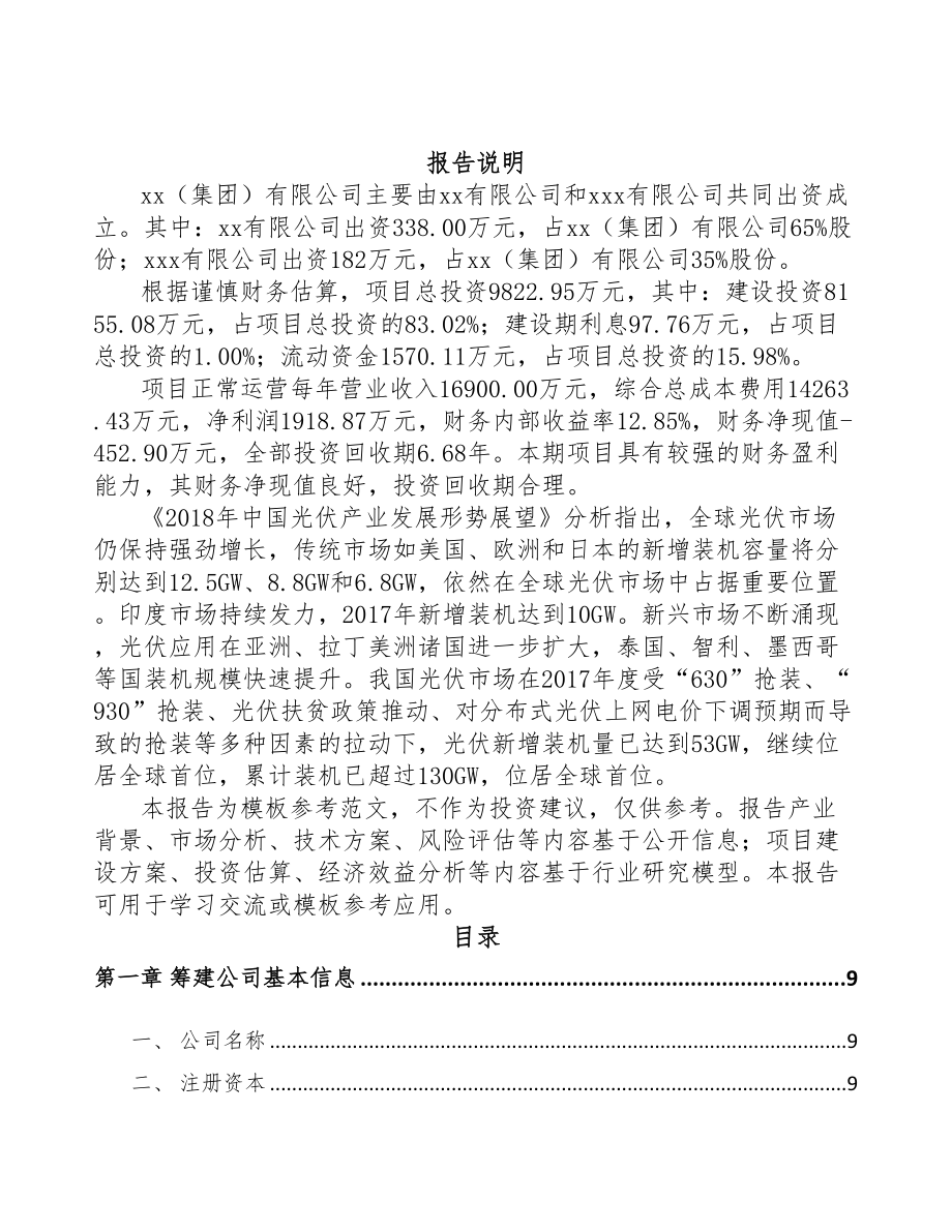 宿迁关于成立金刚石线公司可行性报告(DOC 85页)_第2页