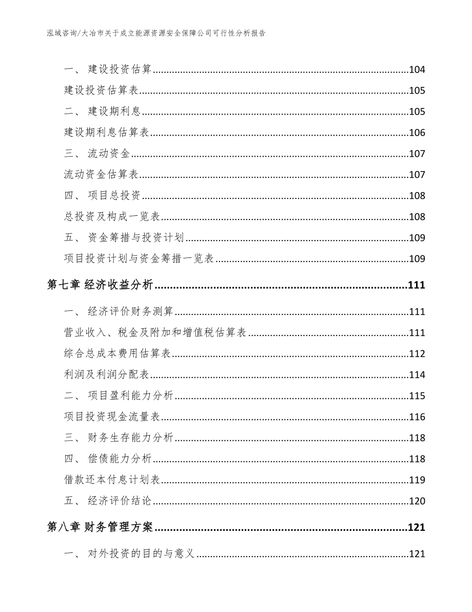 大冶市关于成立能源资源安全保障公司可行性分析报告_模板_第4页