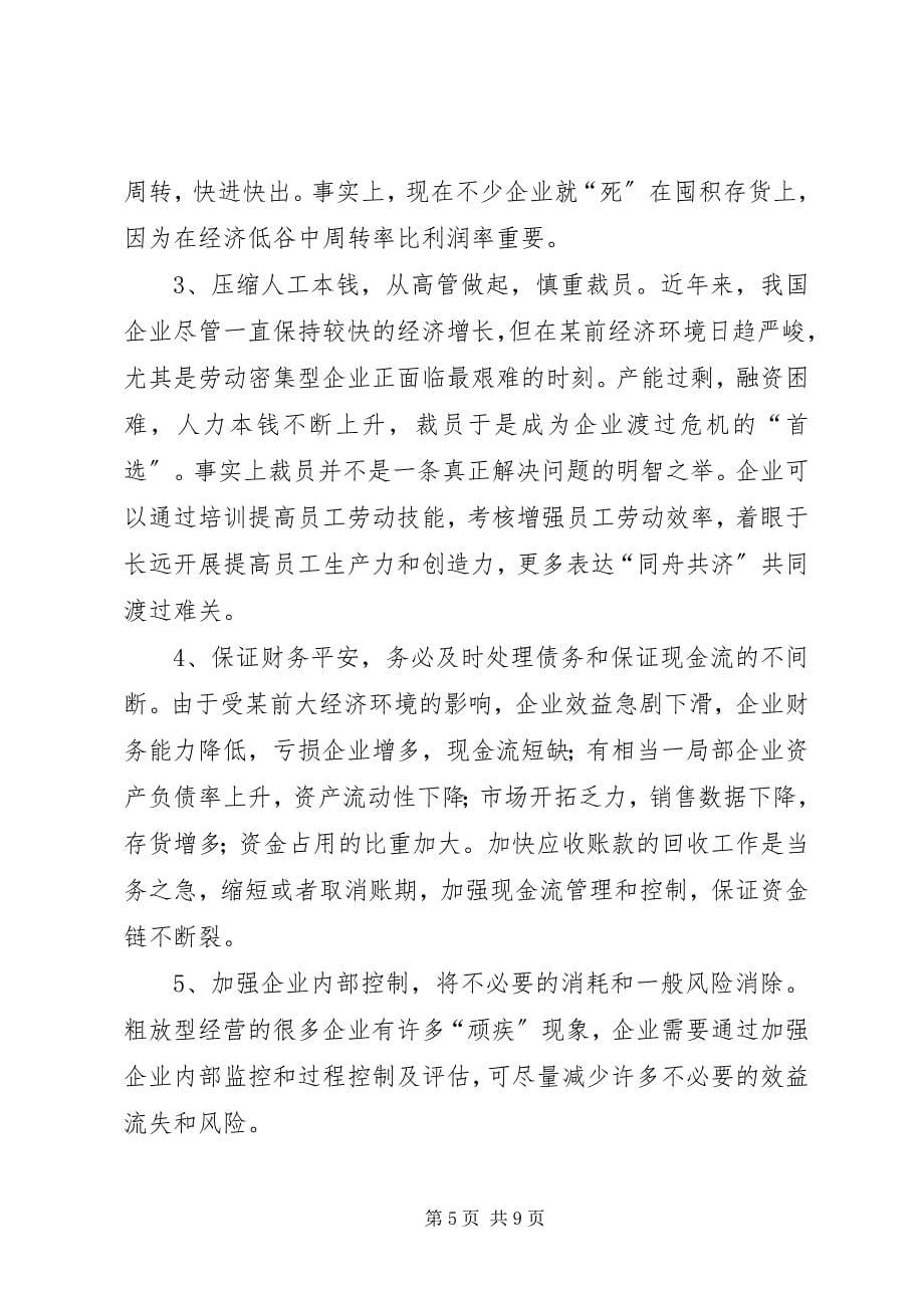 2023年经济形势下企业应对策略浅谈.docx_第5页