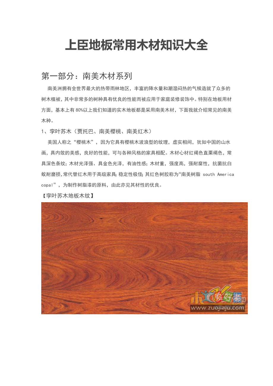 上臣地板常用木材知识大全.doc_第1页
