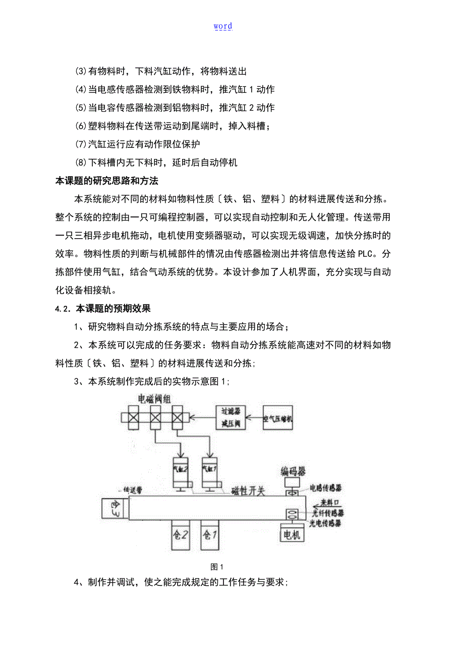 自动分拣系统开题报告材料解析汇报_第4页