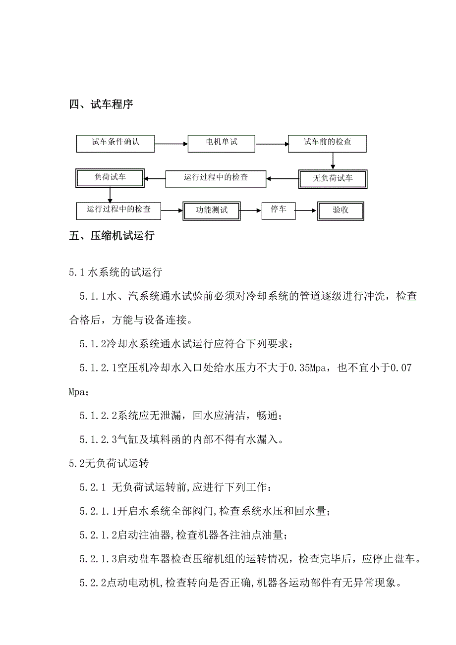 空压机单机试车方案_第4页