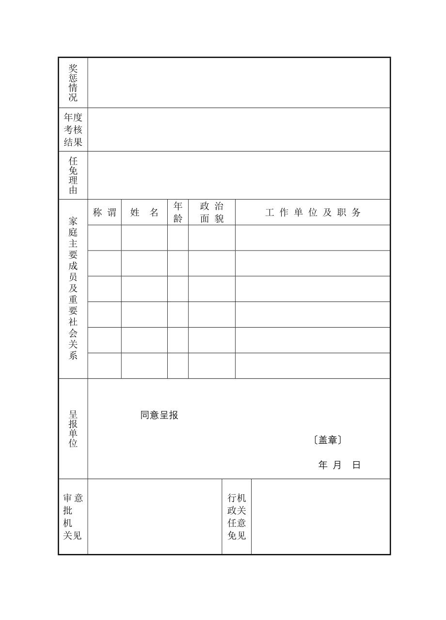 干部任免审批表_第2页