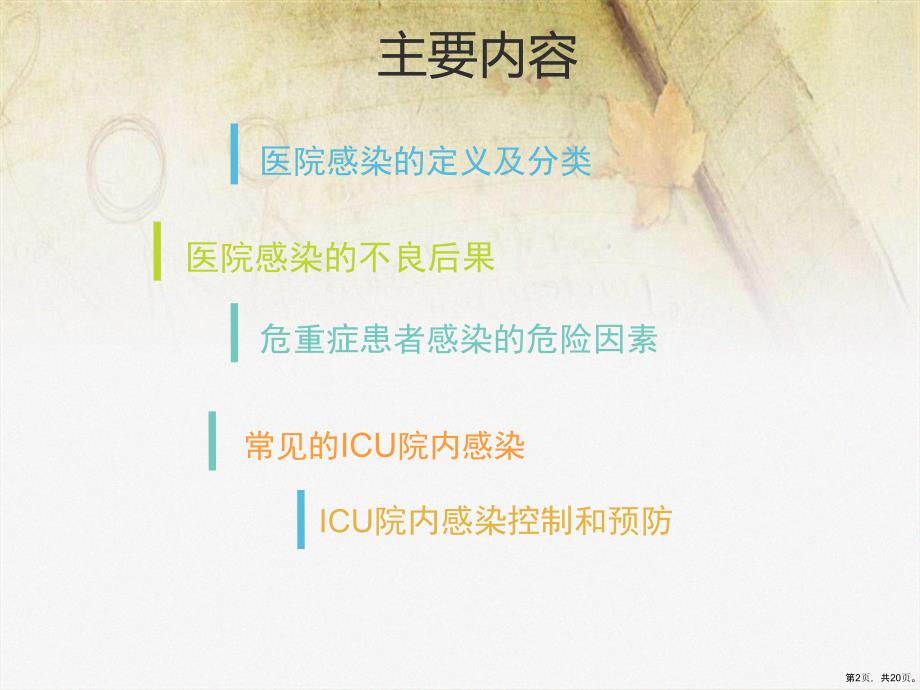 ICU内医院感染的控制PPT课件(PPT 20页)_第2页