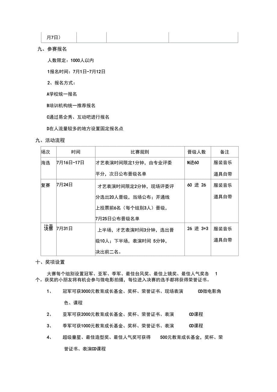 2016年超级童星选拔赛方案说明_第5页