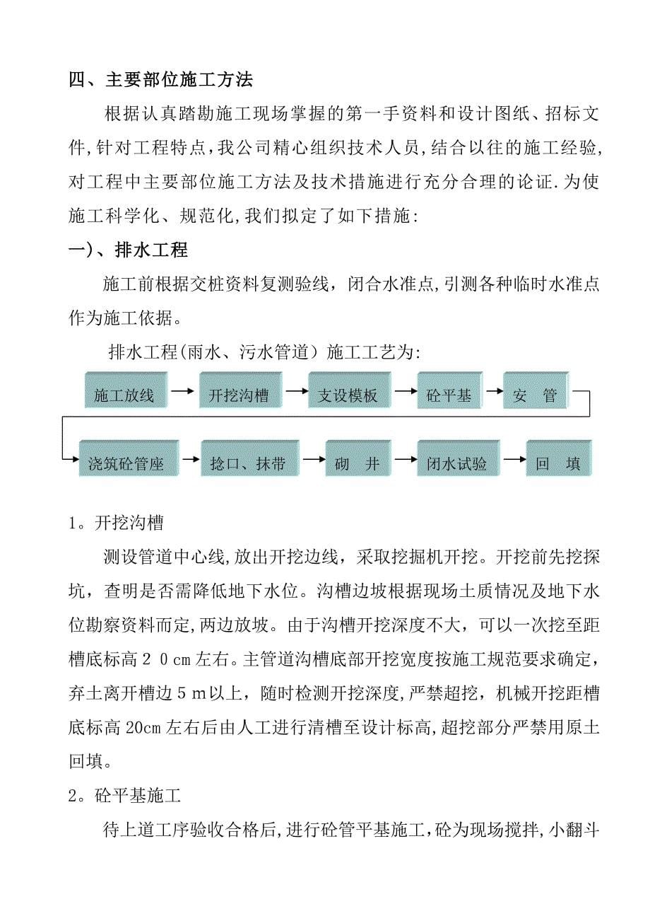 市政道路排水工程施工组织设计(技术部分)_第5页