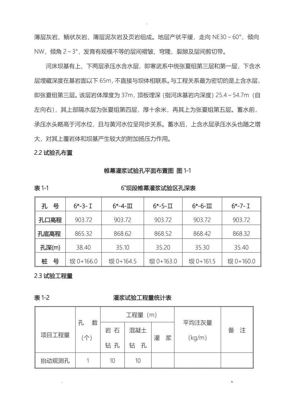 帷幕灌浆试验报告_第5页