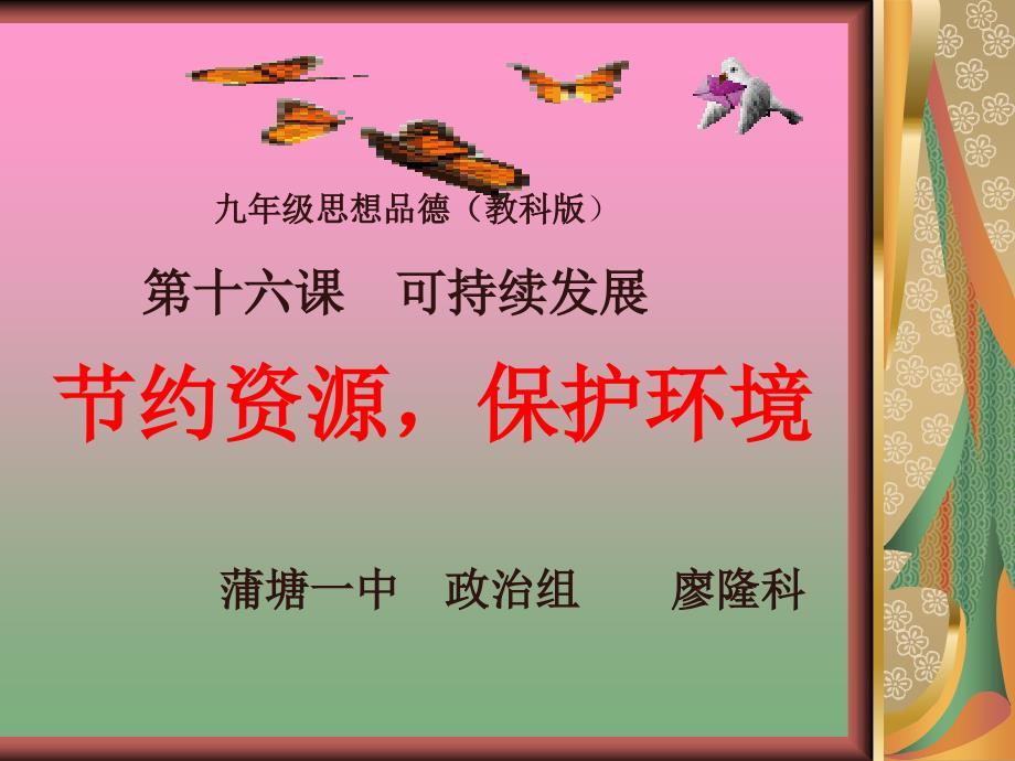 《节约资源保护环境》课件.ppt