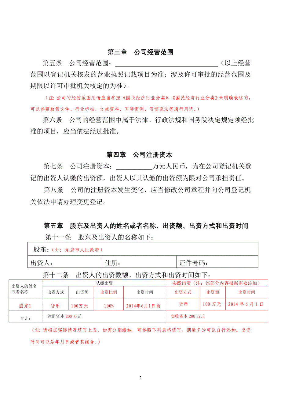 国有独资(必须设董事会、监事会)章程.doc_第2页