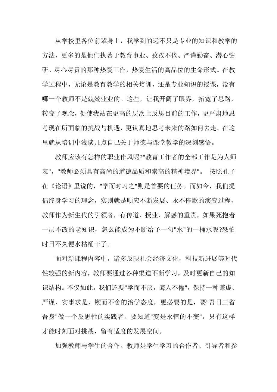 教师个人培训总结2021_第5页