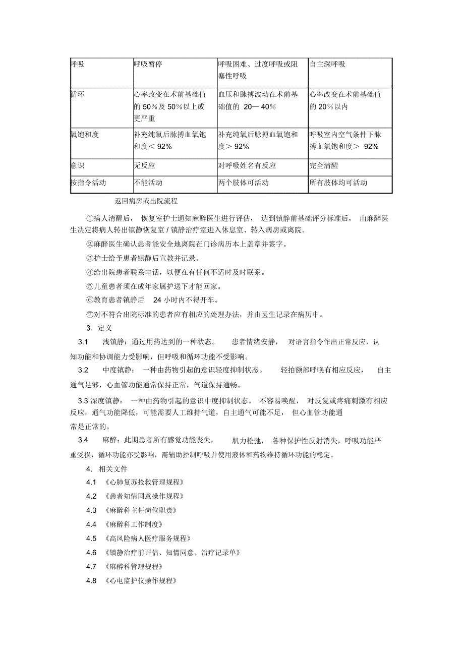 中深度镇静管理规程_第4页