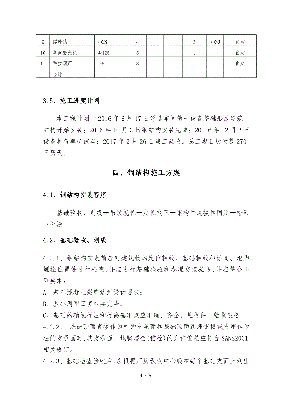 南非钢筋结构工程施工设计方案_第4页