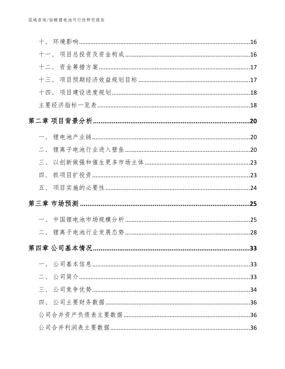 钴酸锂电池可行性研究报告_第4页