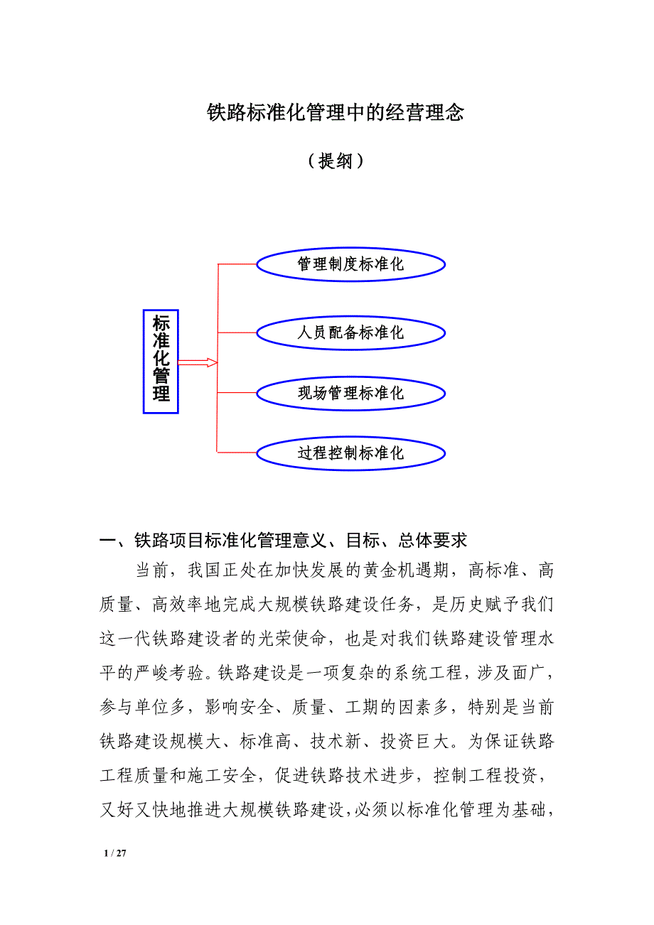 铁路标准化管理中的经营理念_第1页