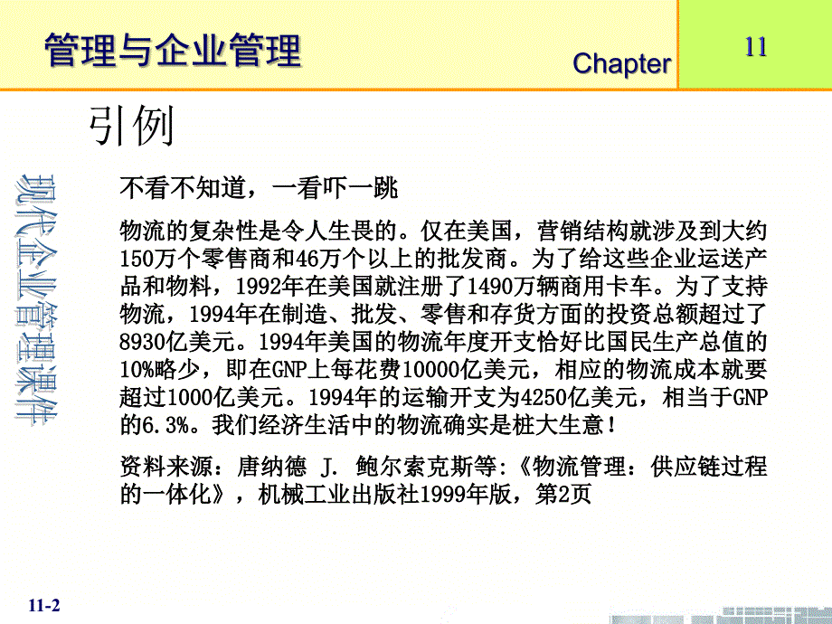 清华大学现代企业管理第11章物流与物流管理课件PPT_第2页