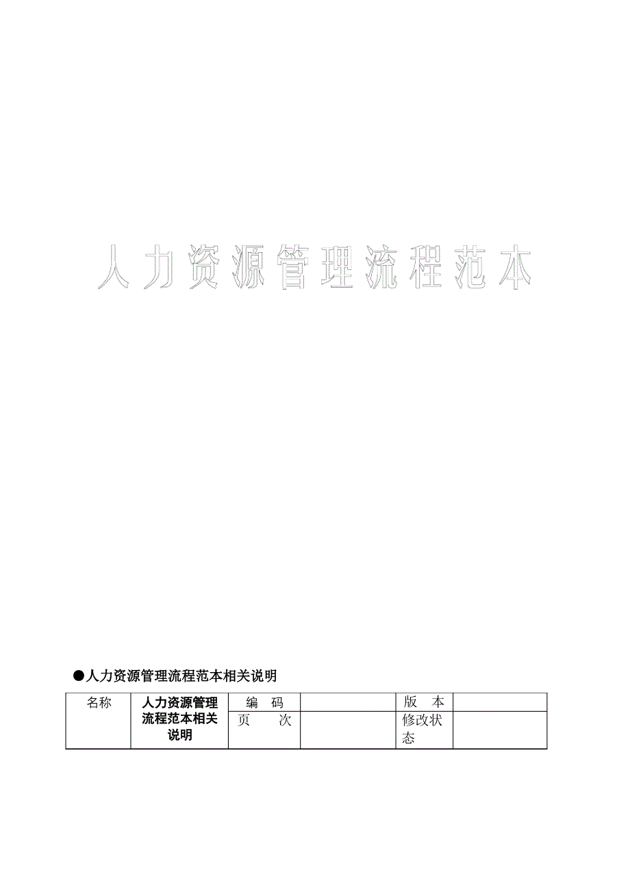 人力资源管理流程范本_第2页