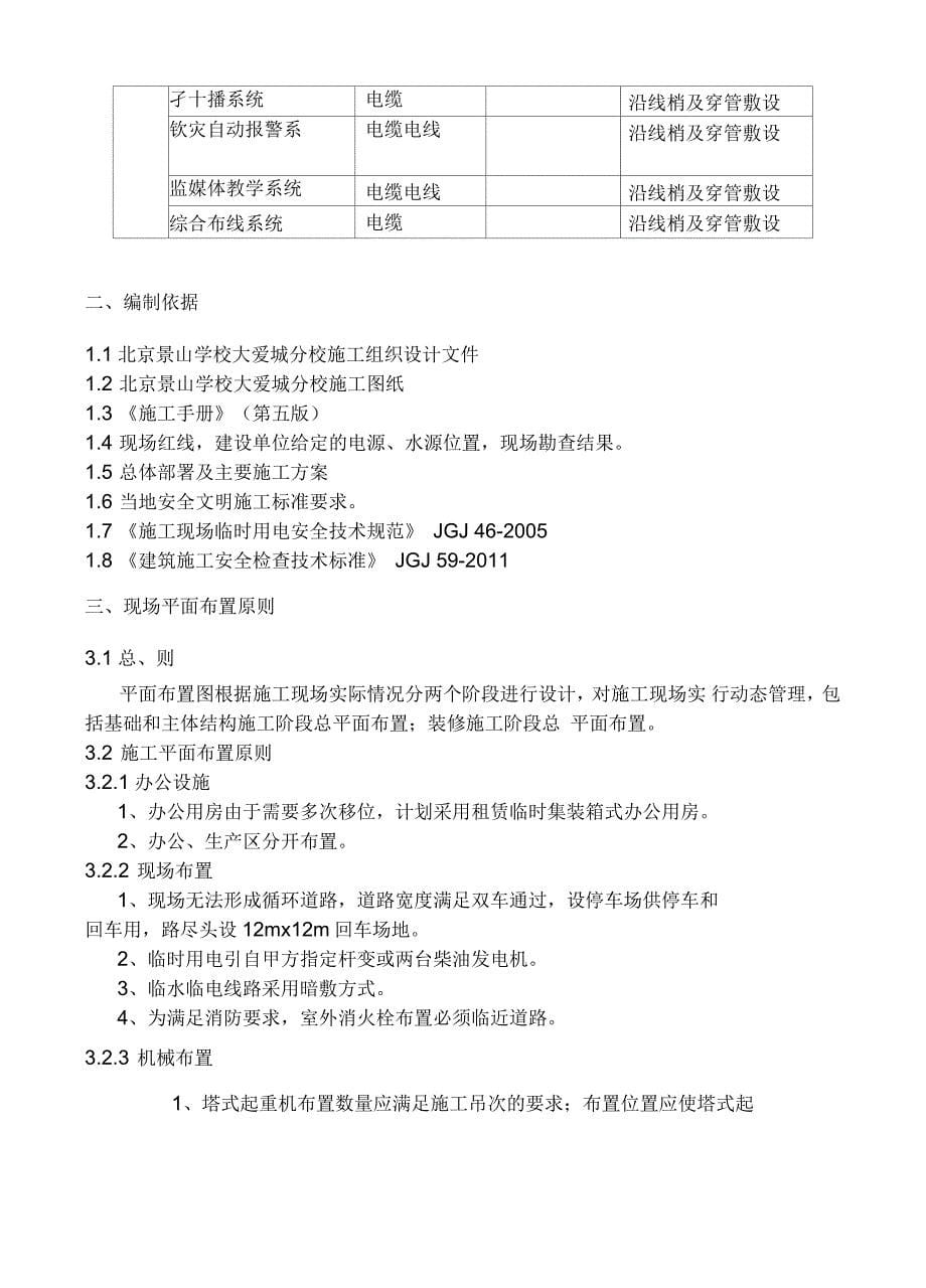 学校施工现场平面布置方案_第5页