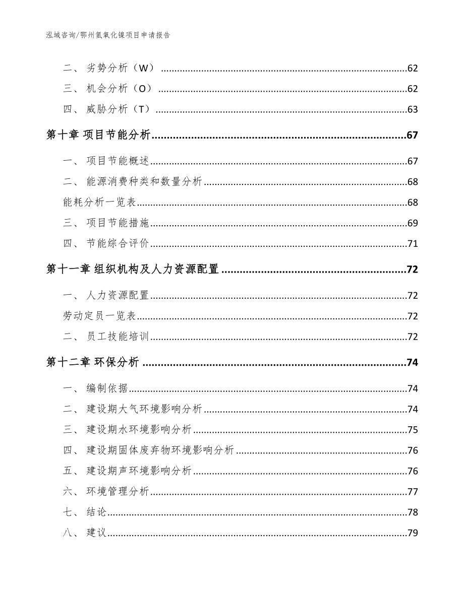 鄂州氢氧化镍项目申请报告模板参考_第4页