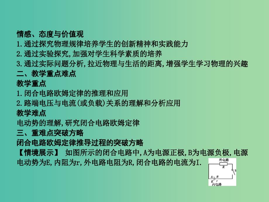 高中物理 第2章 恒定电流 第7节 闭合电路的欧姆定律课件 新人教版选修3-1.ppt_第3页