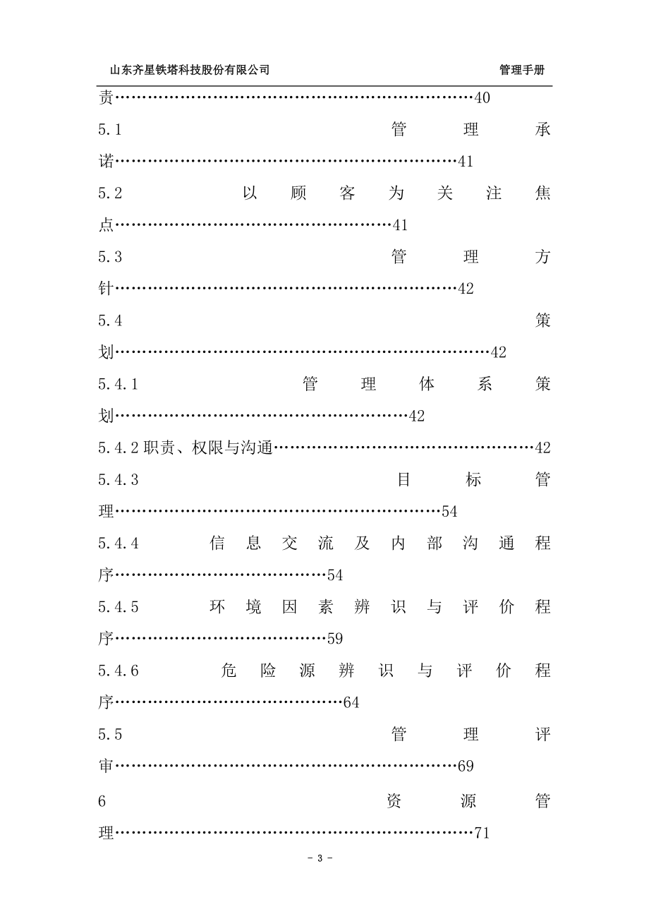 山东齐星铁塔科技股份有限公司管理手册.doc_第3页